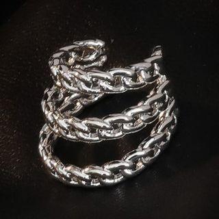 Hoop Ear Cuff 1 Pc - Silver - One Size