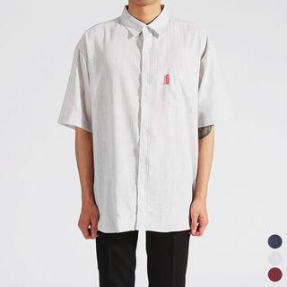 Couple Over-fit Elbow-sleeve Shirt