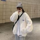 Fleece Padded Jacket White - One Size