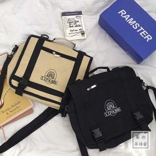 Canvas Wide Band Detail Backpack