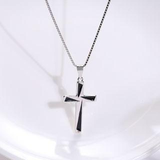 Cross Necklace Only Cross Pendant (excluding Chain) - Silver - One Size