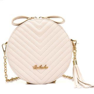 Faux-leather Fringe Cross Bag