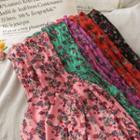High-neck Floral Light T-shirt