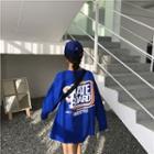 Set: Long-sleeve Lettering T-shirt + Waist Bag