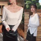 Long-sleeve Crisscross T-shirt