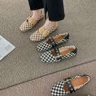 Checkerboard Mary Jane Shoes