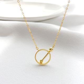 925 Sterling Silver Necklace Gold - One Size