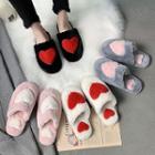 Couple Matching Heart Detail Slippers