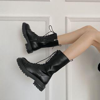 Platform Mid Calf Short Boots