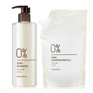 Innisfree - Zero Shampoo Special Set: Shampoo 400ml + With Refill 400ml (for Dry Scalp)