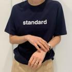 Standard Letter Cotton T-shirt