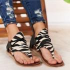 Patterned Flat Flip-flop Sandals