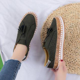 Ethnic Canvas Loafers
