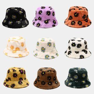 Flower Chenille Bucket Hat
