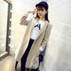 Stripe-cuff Long Coat