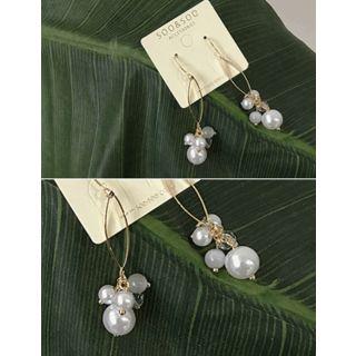 Faux-pearl Mixed Dangle Earrings