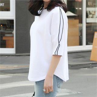 Piped Pintuck T-shirt