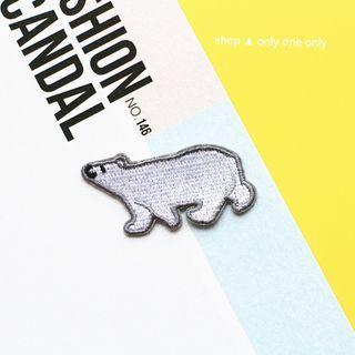 Polar Bear Brooch / Applique Patch