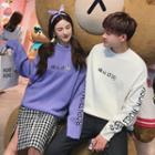 Couple Matching Chinese Character Embroidered Sweater