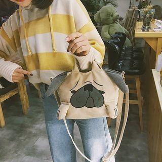 Corduroy Dog Crossbody Bag