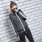 Couple Color-block Padded Jacket
