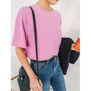 Plus Size Relaxed-fit Textured T-shirt