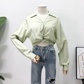Knotted Crop Shirt