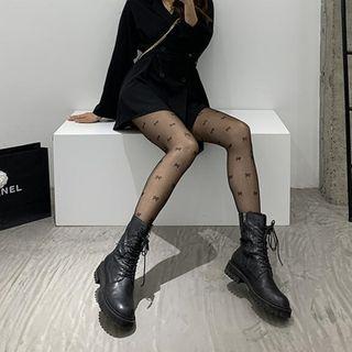 Bow Mesh Tights