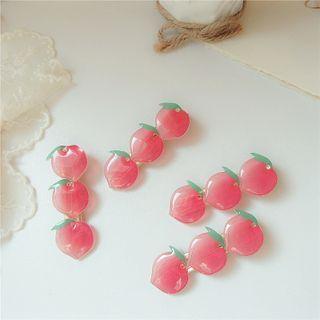 Peach Hair Clip As Figure - One Size