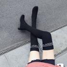 Lettering Over The Knee Boots