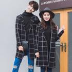 Couple Matching Plaid Long Coat