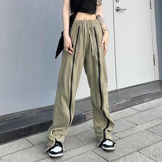 Slit Zipped Sweatpants