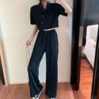 Short-sleeve Polo Shirt / Sweatpants