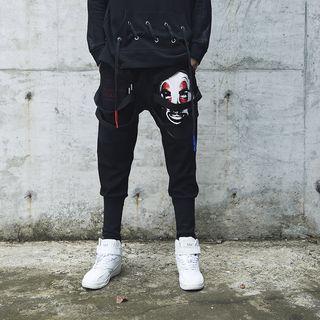 Printed Strappy Sweatpants