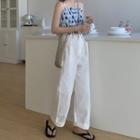Gingham Camisole / Cropped Wide-leg Pants