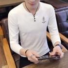 Long-sleeve Fingerprint T-shirt