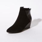 Wedge Panel Ankle Boots