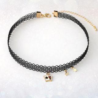 Poker Card Pendant Choker