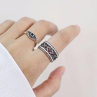925 Sterling Silver Perforated Open Ring (various Designs)