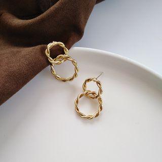 Crinkle Hoop Earring