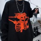 Skeleton Sweater Black - One Size
