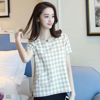 Gingham Short Sleeve T-shirt