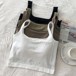 Square-neck Cropped Camisole Top