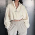 Fleece Cropped Pullover