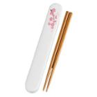 Hakoya Sakura 18.0 Slide Chopsticks Box Set (white)