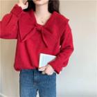 Bow Sweater Red - One Size