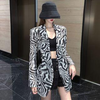 Zebra Print Blazer