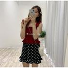 Summer Knit Crop Vest