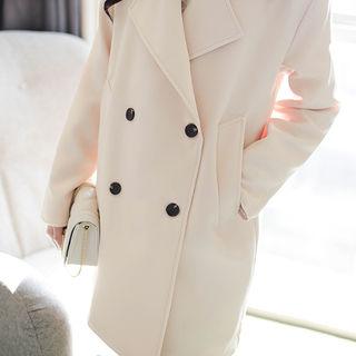 Double-breasted Contrast-cuff Jacket