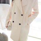 Double-breasted Contrast-cuff Jacket